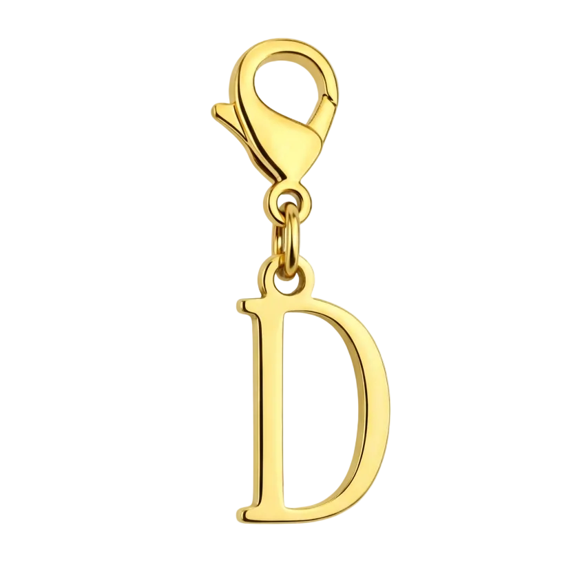 D Charm vor weißem Hintergrund