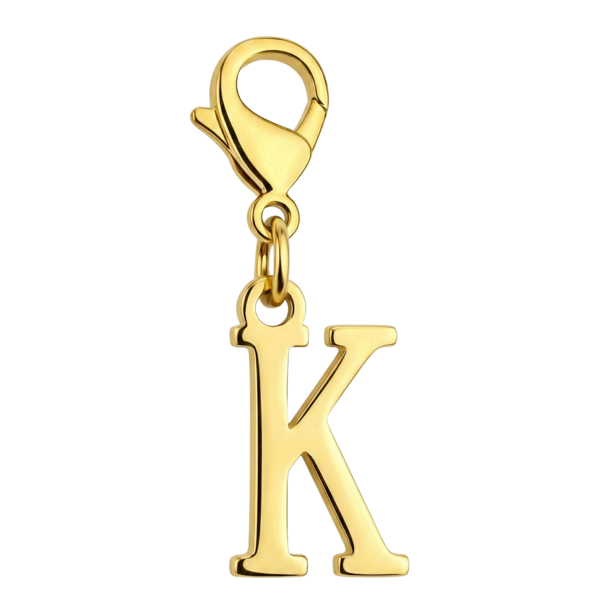 K Charm vor weißem Hintergrund