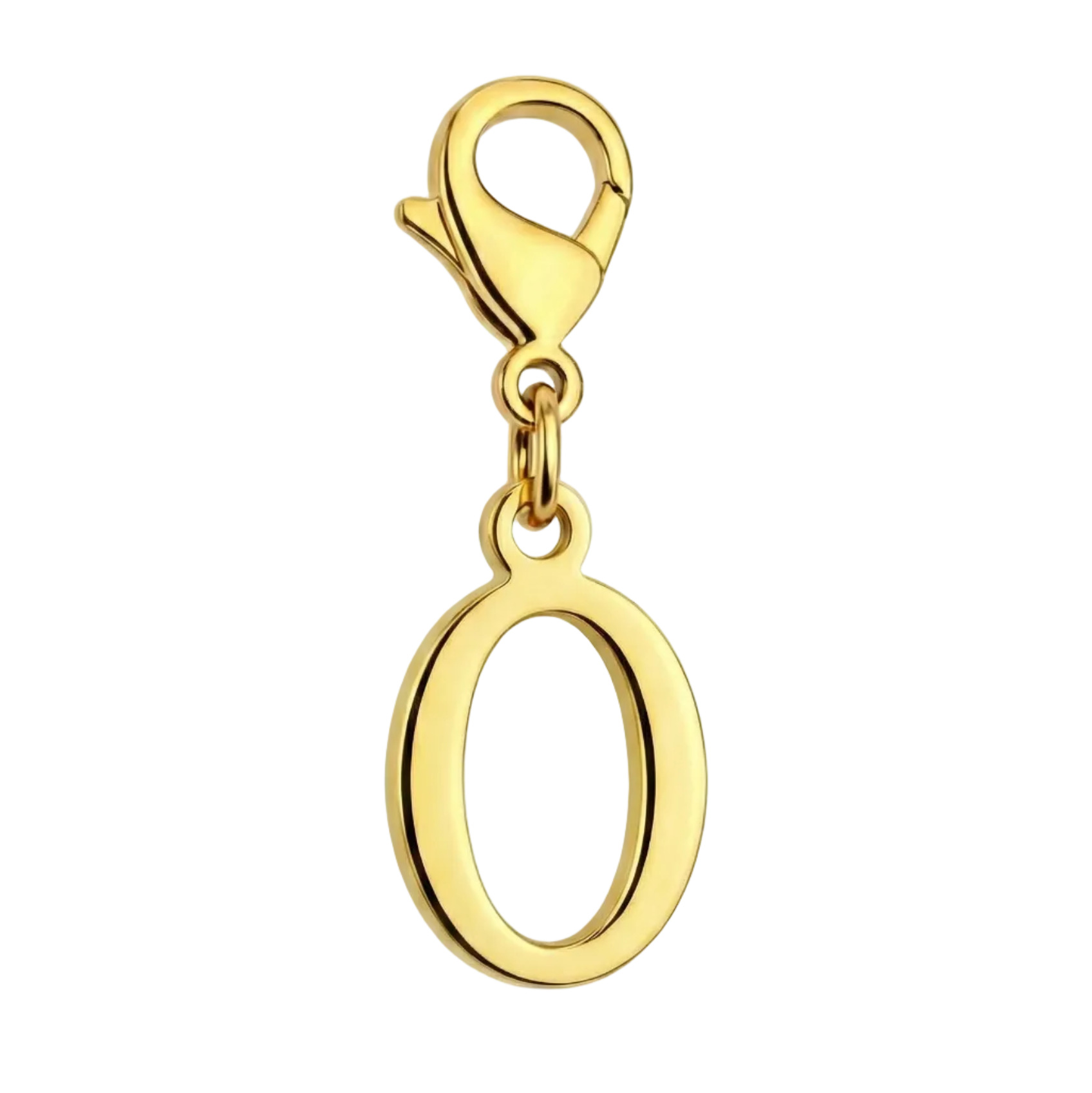 O Charm vor weißem Hintergrund