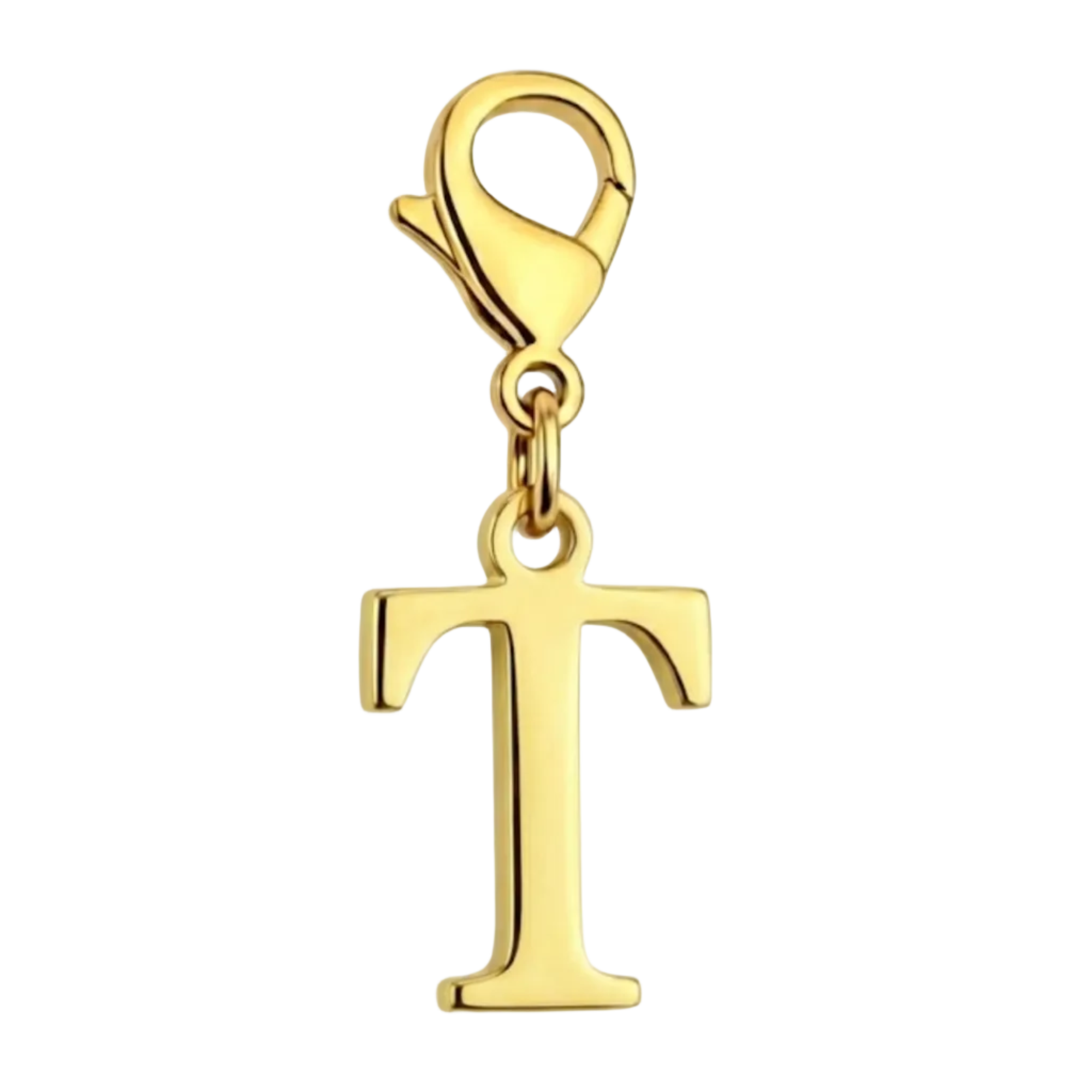 T Charm vor weißem Hintergrund