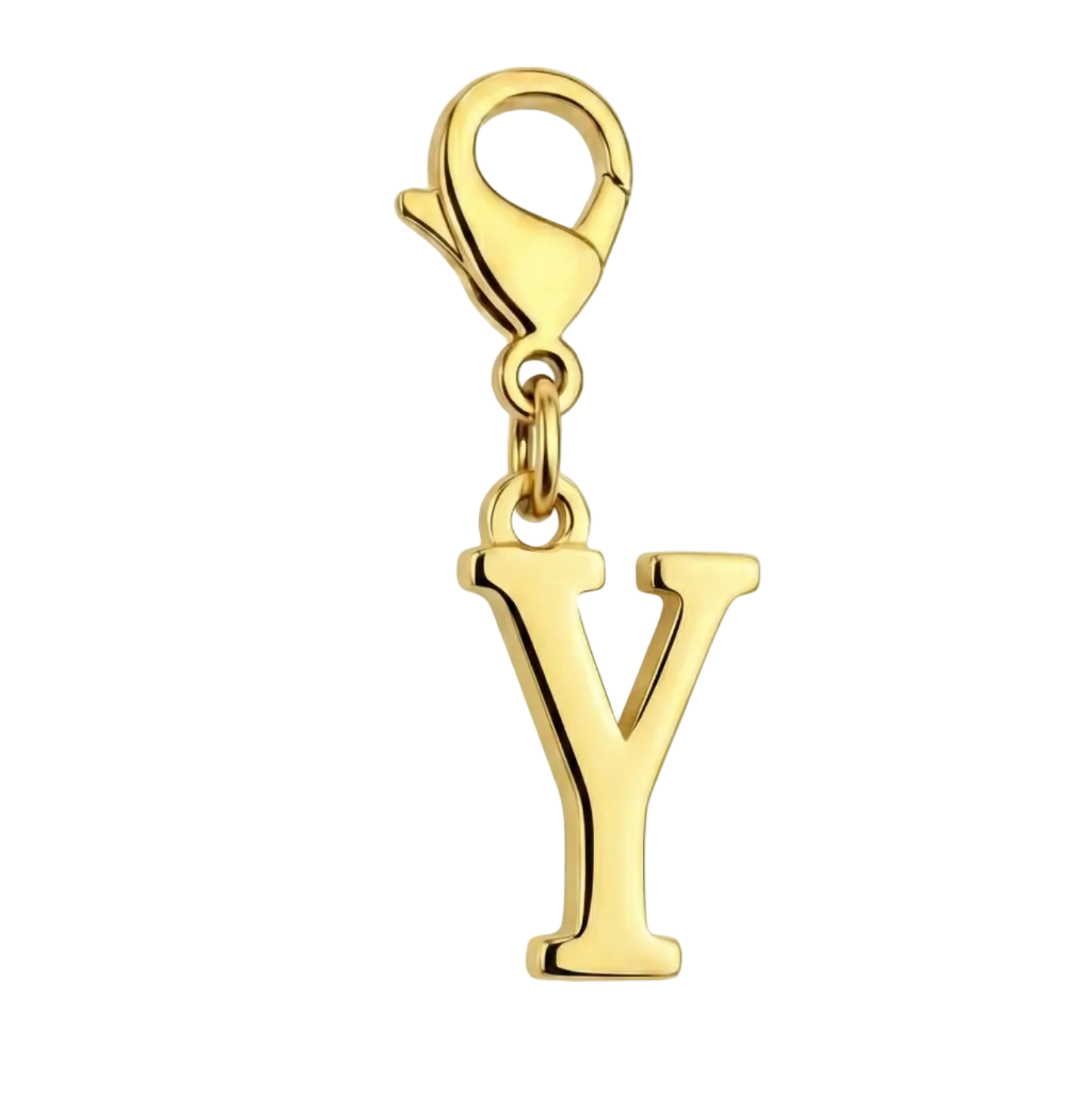 Y Charm vor weißem Hintergrund