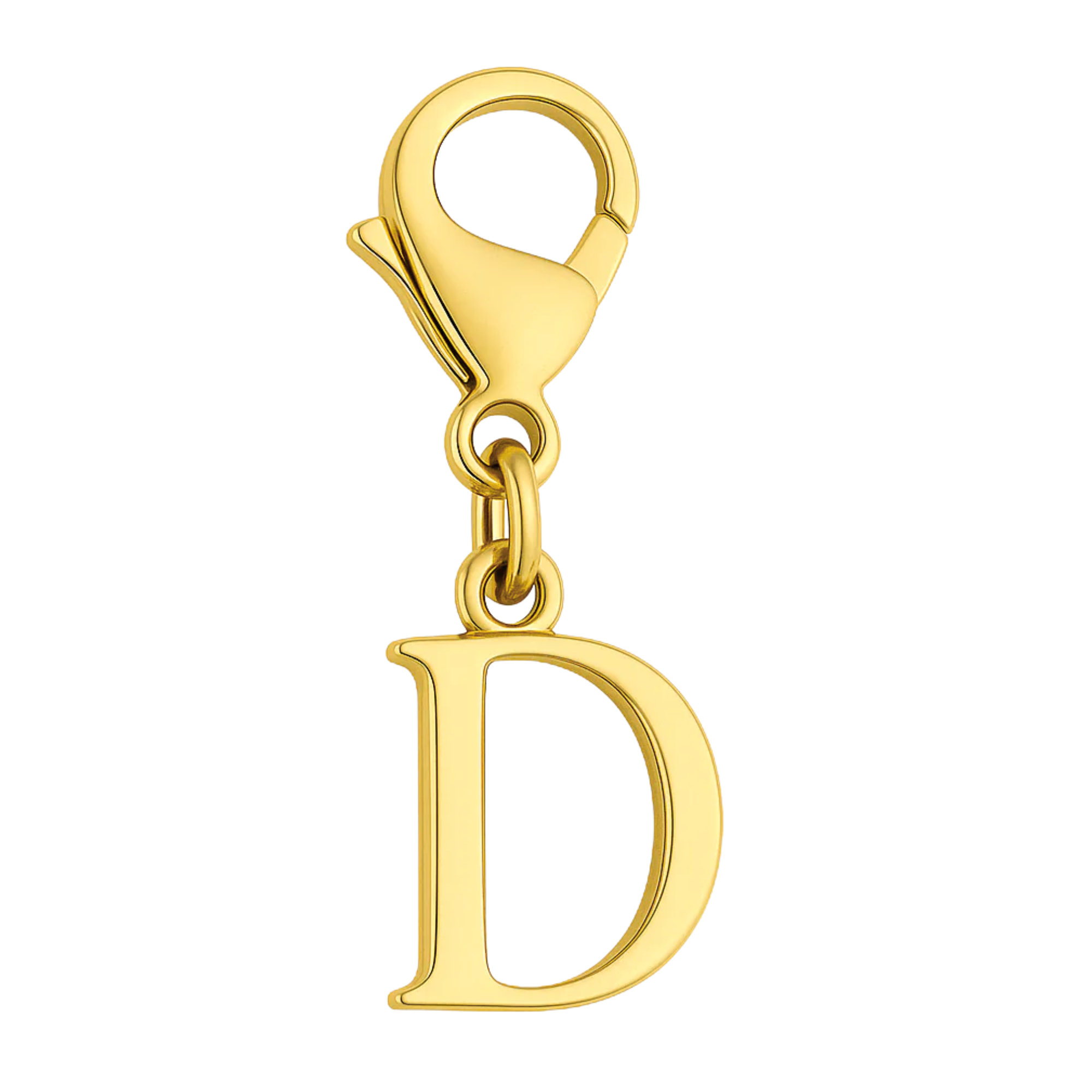 Buchstaben Charm D - Personalisierter Schmuckanhänger aus Edelstahl