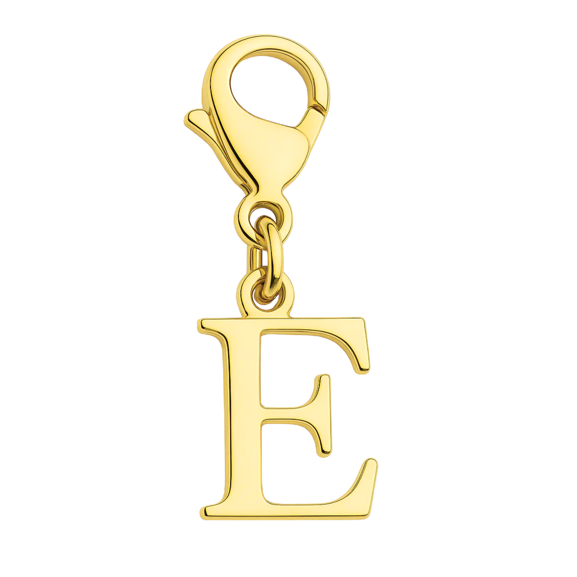 Buchstaben Charm E - Personalisierter Schmuckanhänger aus Edelstahl