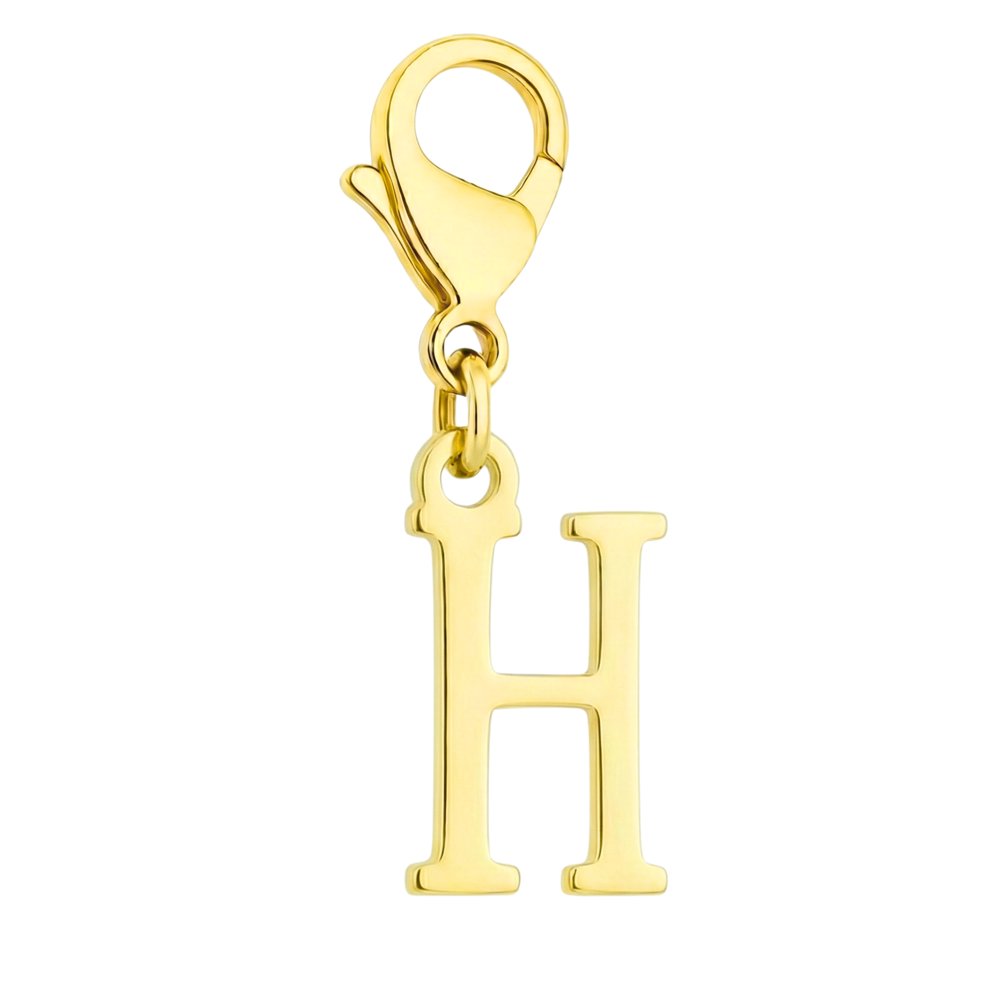 Buchstaben Charm H - Personalisierter Schmuckanhänger aus Edelstahl