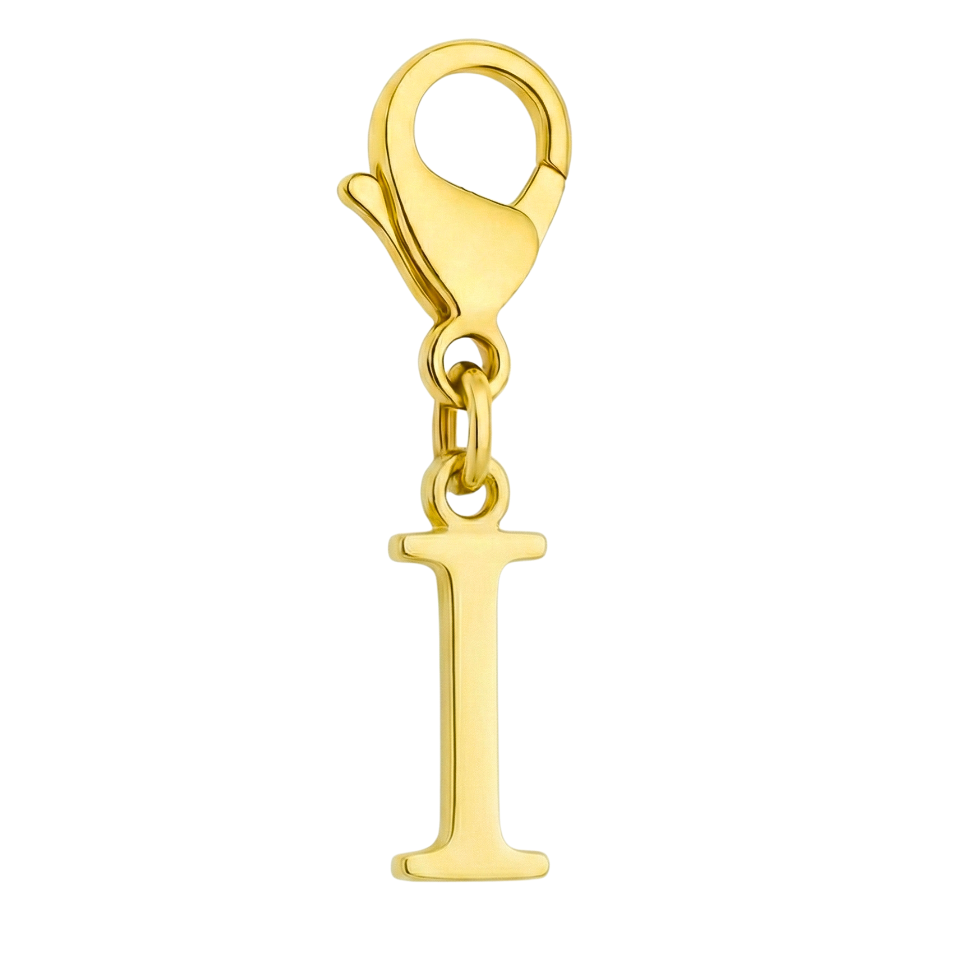 Buchstaben Charm I - Personalisierter Schmuckanhänger aus Edelstahl