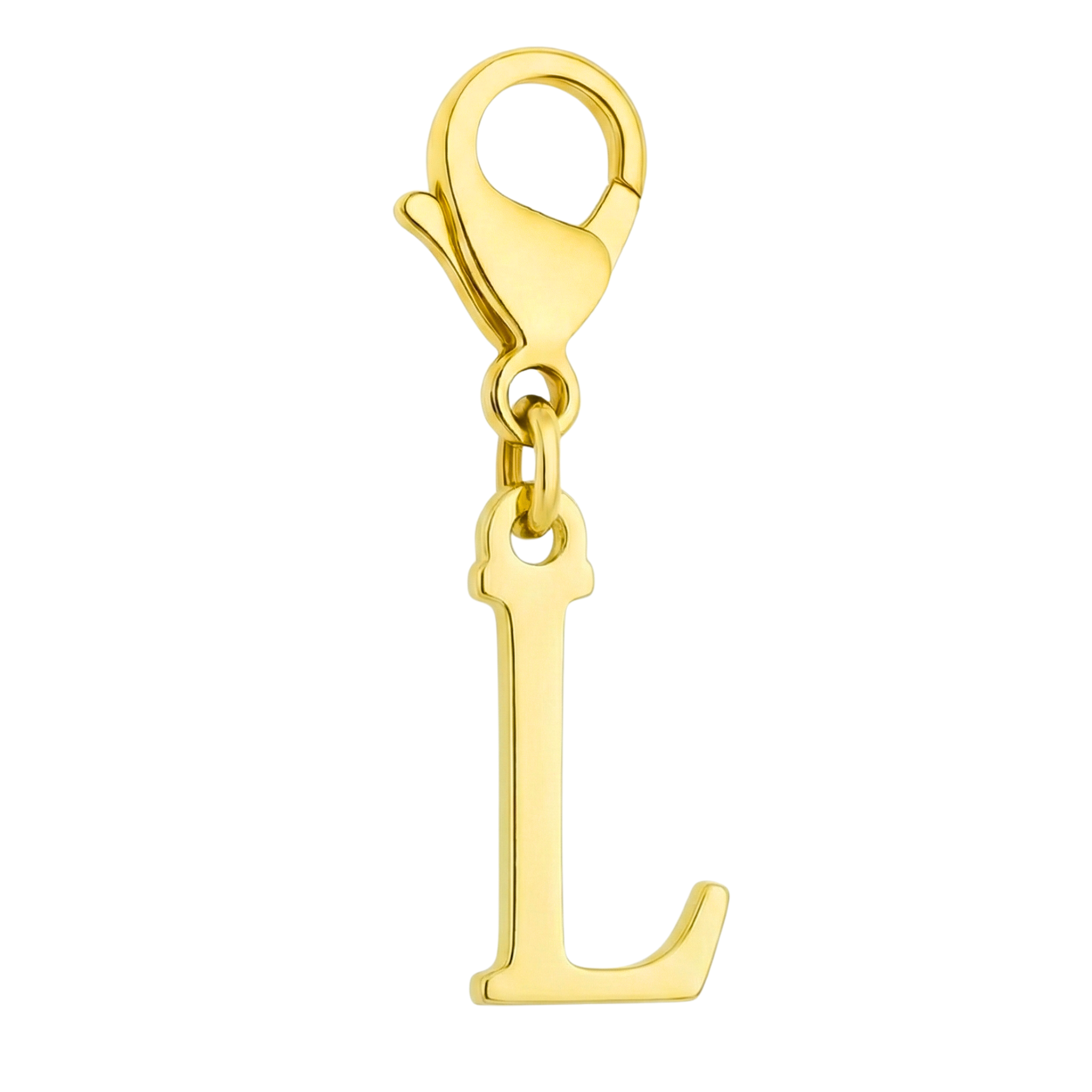 Buchstaben Charm L - Personalisierter Schmuckanhänger aus Edelstahl