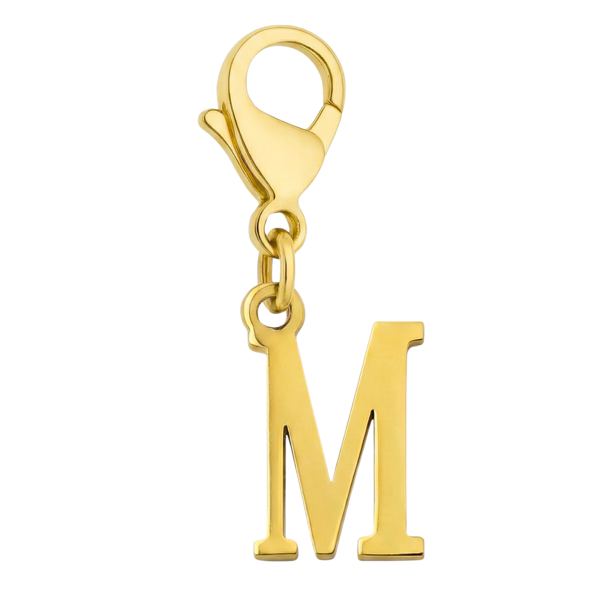 Buchstaben Charm M - Personalisierter Schmuckanhänger aus Edelstahl