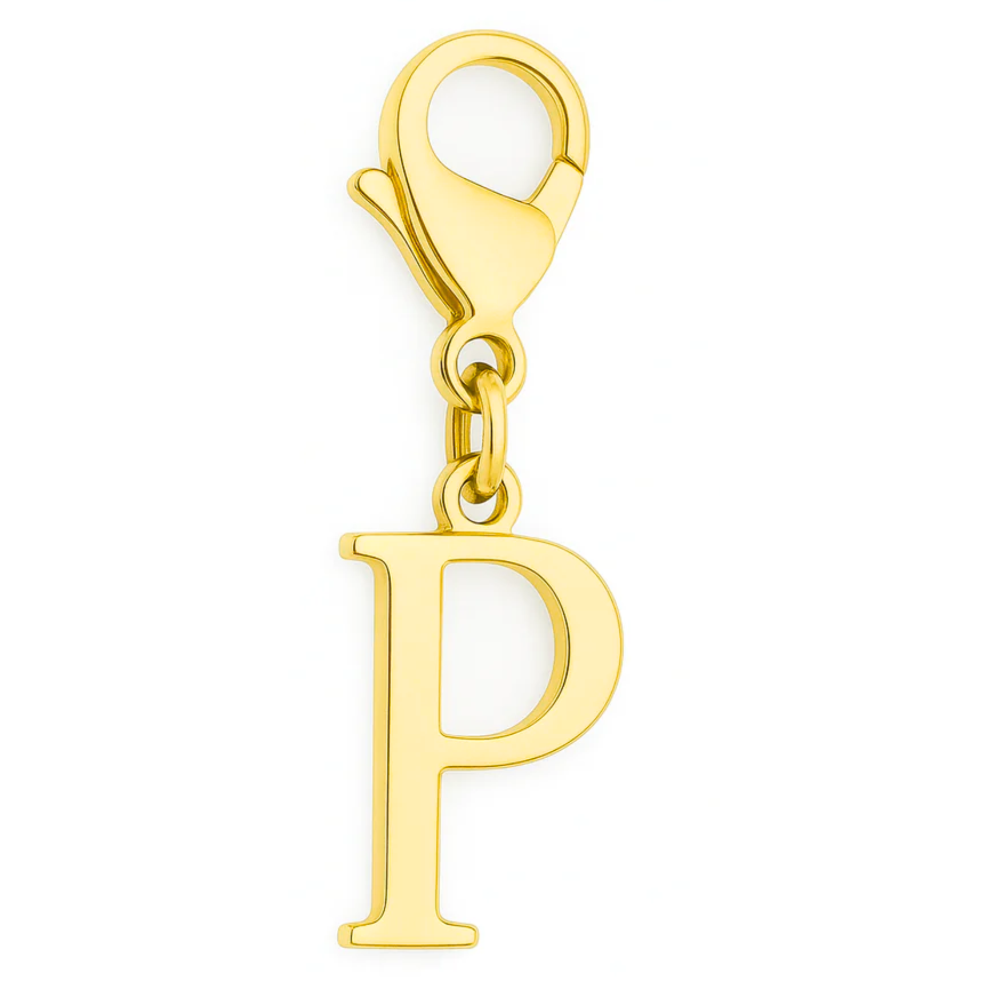 Buchstaben Charm P - Personalisierter Schmuckanhänger aus Edelstahl