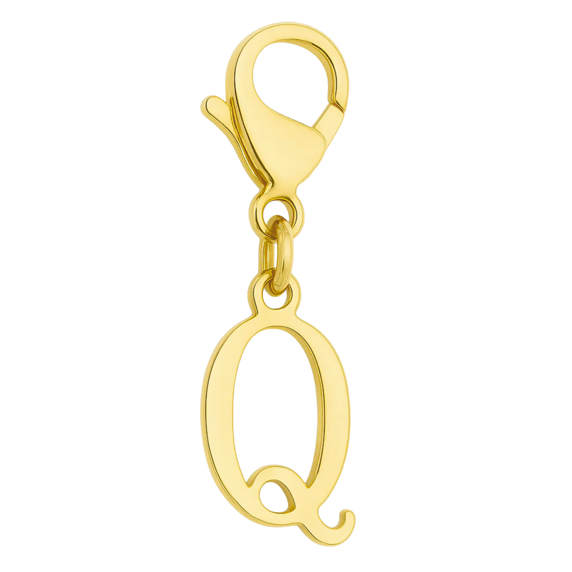 Buchstaben Charm Q - Personalisierter Schmuckanhänger aus Edelstahl