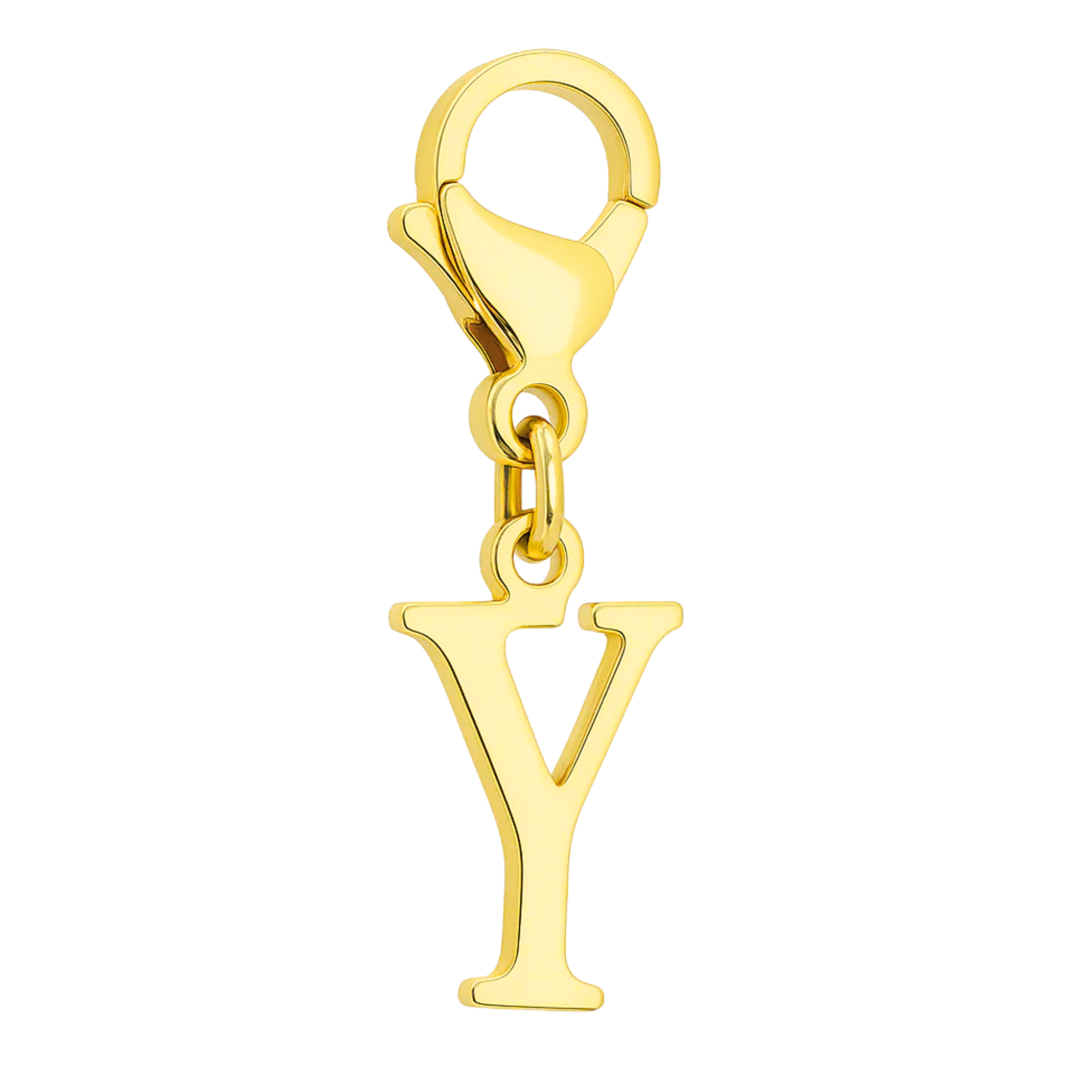 Buchstaben Charm Y - Personalisierter Schmuckanhänger aus Edelstahl