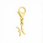 Pisces zodiac charm in 18k gold with the exact GLIIM clip, shown in high-quality product photography